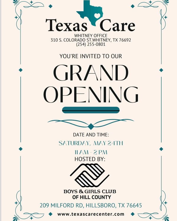 Grand Opening! Texas Care Whitney Office