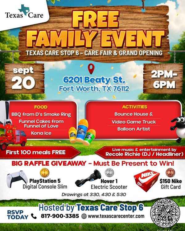 Texas Care Stop 6 Care Fair & Grande Opening