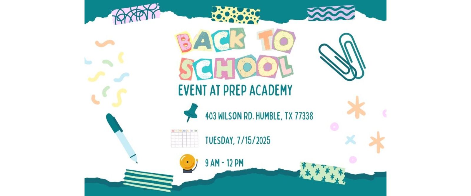 Back to School Event Prep Academy
